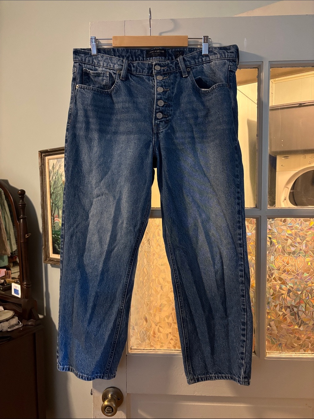 Lucky Brand Button-Fly Boyfriend Jeans